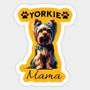 Yorkie Mama Sticker